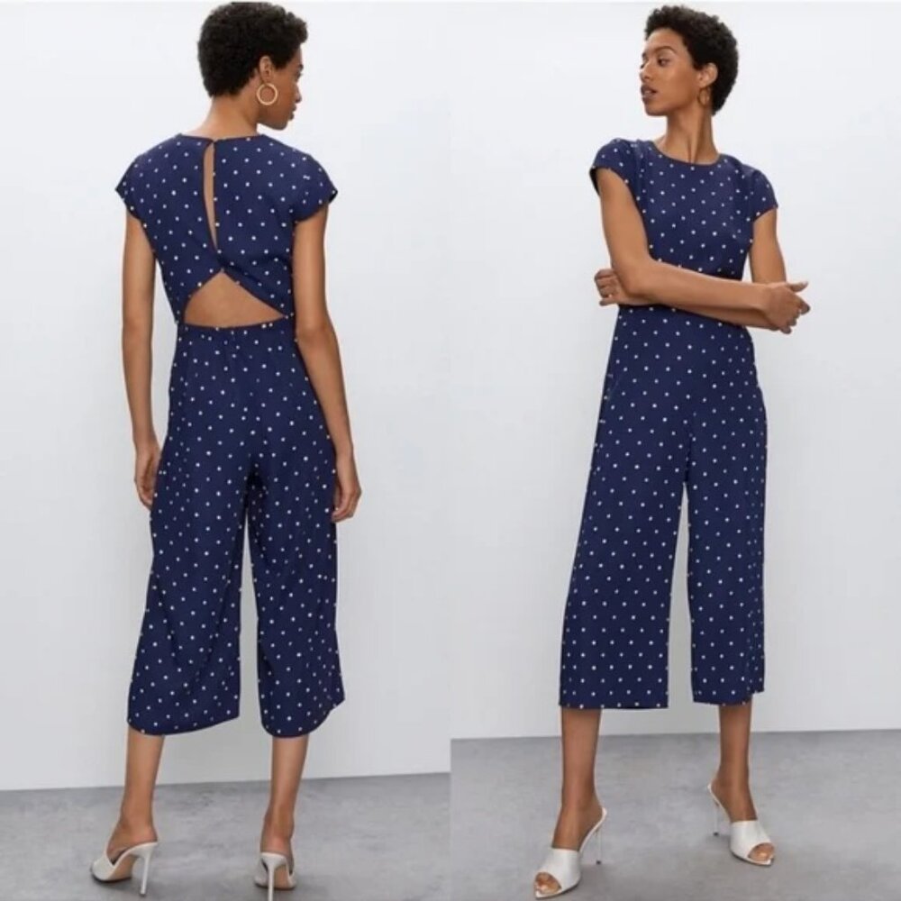 Babaton Hamptons Polka Dot Jumpsuit SZ 0 - Picture 2 of 7